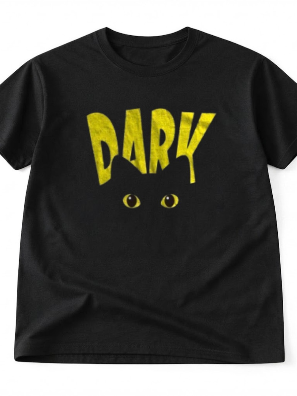 Black Cat Eyes Graphic Gothic Cute Kitten Gildan T-Shirt Tee Top